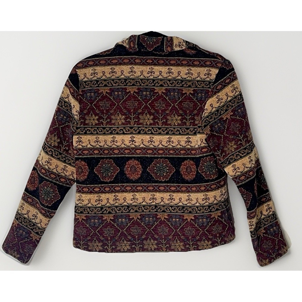 Vintage Carol Anderson Collection‎ Tapestry Boho Jacket Women S/M Lightweight - Picture 2 of 9